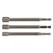 Wiha 70493 Nut Setter Magnetic 3 Piece Set 1/4, 5/16 & 3/8 x 12'' OAL on 1/4" Hex Drive