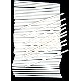 4 1/2 x 5/32" SUCKERSTICK Paper Sucker Lolly Lollipop Sticks 50 Count