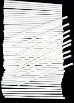4 1/2 x 5/32" SUCKERSTICK Paper Sucker Lolly Lollipop Sticks 50 Count