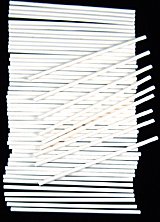 4 1/2 x 5/32 SUCKERSTICK Paper Sucker Lolly Lollipop Sticks 50 Count