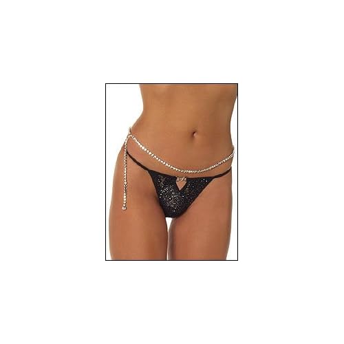 Sexy Girls with Rhinestone Rope Belly Chain