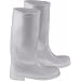 ONGUARD 51033 PVC Women's Plain Toe Knee Boots with Safety-Lok Outsole, 14" Height, White, Size 10