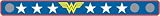Wonder Woman Logo Snap-On Rubber Wristband Bracelet
