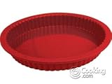 SiliconeZone 7-Inch Tart Pan, Red
