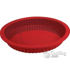 SiliconeZone 7-Inch Tart Pan, Red