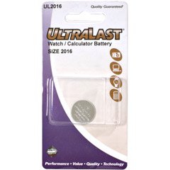 Ultralast UL-1216 Watch/Electronic Lithium Button Cell Battery Retail Packs