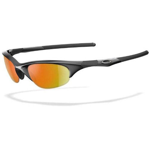 Oakley Half Jacket Sunglasses Jet Blk/Fire, One Size