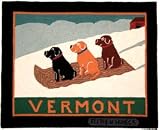 Vermont Sled Dogs - Hand Hooked Rug