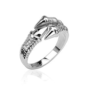 Edelstahl Ring klaue claw Rockabilly Biker R8017, GR: 61