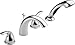 Delta Faucet T4705 Classic Roman Tub with Hand Shower Trim, Chrome (rough-in sold separately)