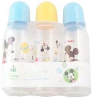 Disney Mickey Mouse Themed 9 Oz. Clear Bottles, 3 Pack