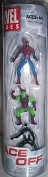  Marvel Heroes Face Off 3 pack Spider-Man, Green Goblin, Black-suited Spider-Man