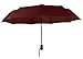 Umenice Automatic 9-Rib Travel Umbrella Windproof with 210T Fabric Red