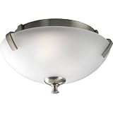 Progress Lighting P3290-09 2-Light Close-To-Ceiling Fixture, Brushed Nickel