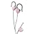 iLuv i203 Ultra-Compact Earphones with Secure Clips and Volume Control (Pink)