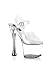 7 Inch Clear Cone Heel Platform Sandal. Formerly Known As Pl-Charm-908.