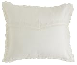 DKNY Pure Victorian Ruffle Decorative Pillow, Ivory