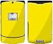 Solid State Yellow Protective Skin Decal Faceplate for Motorola RAZR V3/ V3i/ V3c/ V3m/ V3r/ V3t Cell Phones