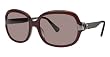 Coach Trudie Womens Burgundy Horn Gold Sunglasses Scribble C