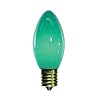 7 Watt Ceramic Green C9 Light Bulb / Intermediate Base / Incandescent Christmas Light Bulb / Holiday Light Bulb