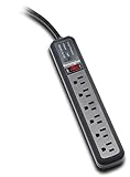 Kensington K38215NA Guardian Premium 15 Surge Protection Power Strip, 6-Outlet, 15-Feet Cord, 540 Joules