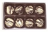 Gourmet Food : Scott's Cakes White Chocolate Truffles 1/2 Pound White Gourmet Box
