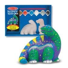 MELISSA & DOUG DECORATE YOUR OWN DINOSAUR FIGURINES
