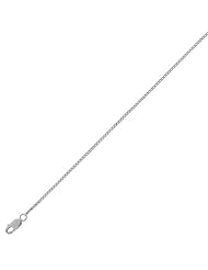 sterling silver 16" 1.5mm polish diamond cut box chain with lobster clasp 16 inches long