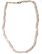 Rose Quartz Necklace Gemstone Healing Beads Jewelry 17 inches (rosequartz003)