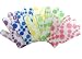 Swissco Bath & Shower Exfoliating Gloves (1 PR) Large Dots - Assorted Colors