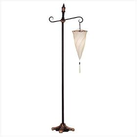 Floor Lamp with Spiral Hanging Shade CT-34891 by Custom Phones - Fun Home Products