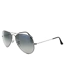 Ray-Ban Original 004 7855 Polarized Aviator Sunglasses - Gunmetal Frame Blue Gradient Gray Lens - One Size