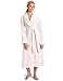 Dearfoams Women's Long Cloud Fleece Sherpa Shawl Robe, Cradle Pink, Large