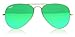 Ray-Ban RB3025 112/19 Aviator gold frame Crystal Green Mirror Lens large