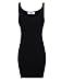 TAM WARE Women Classic Slim Fit Tank Bodycon Mini Tee Dress TWCWD068-BLACK-US M/L(Tag Size L)