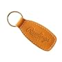 Leather Key Fob-Rawlings Baseball Glove Leather Key Fob in Tan or Black