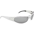 Gatorz Radiator Adult Outdoor Sunglasses w/ Free B&F Heart Sticker Bundle - Polished Chrome/Chrome