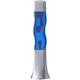 Groovy S-Shape Motion Lamp with Blue Wax in Blue Liquid