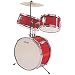 Stagg Music JUNIOR Red Drum Set with Hardware TIMJ3/13RD