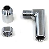 90 Degree Angled O2 Check Engine Light CEL Fix Oxygen Spacer Exhaust Extension