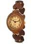 Tense Wood Watch Ladies Solid Wood Heart Band Stretch Hypo-Allergenic Watch L7007S