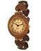 Tense Wood Watch Ladies Solid Wood Heart Band Stretch Hypo-Allergenic Watch L7007S