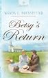 Betsy's Return (Lehigh Canal, Book 2) (Heartsong Presents #776)