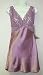  : Contessa Di Roma Lilac Satin Short Chemise