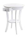 Furniture online: Winsome Wood Sasha Accent Table with Drawer, Curved Legs, White Finish