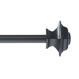 Review Springs Window Fashion  / Room Essentials Square Cafe Rod - Black (48-84