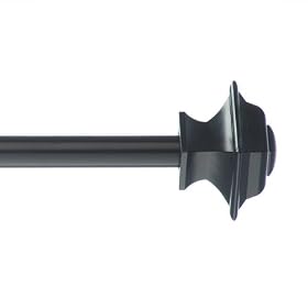 Room Essentials Square Cafe Rod - Black (84-120") by Room Essentials