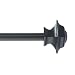 Room Essentials Square Cafe Rod - Black (84-120")