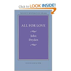 All for Love (Regents Restoration Drama Series)