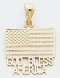 American Flag Charm - D699 - B0002PZ4BI